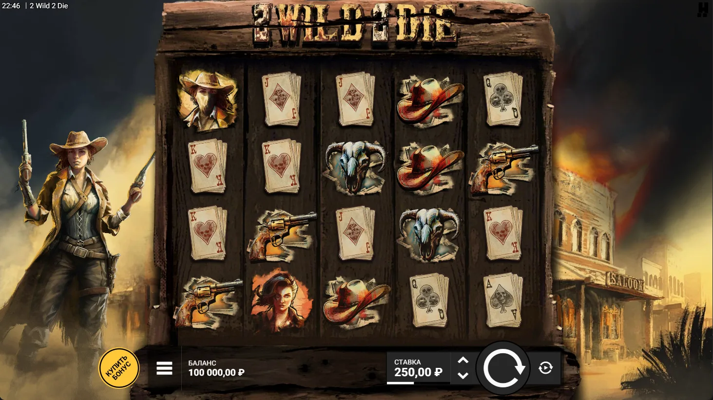 2 Wild 2 Die — основное игровое поле