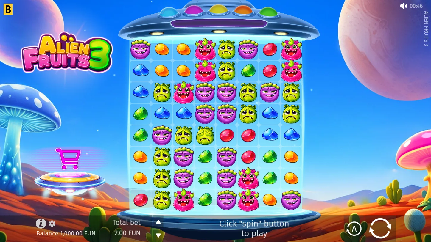 Alien Fruits 3 — игровое поле