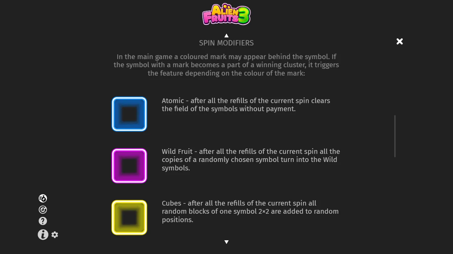 Alien Fruits 3 — правила игры 3