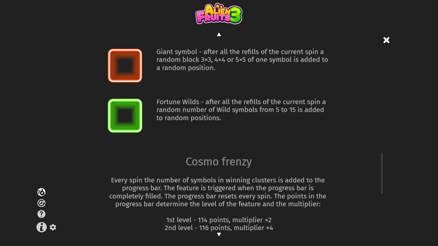 Alien Fruits 3 — правила игры 4