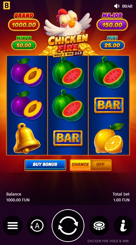 Chicken Fire — загрузочный экран и оформление игры