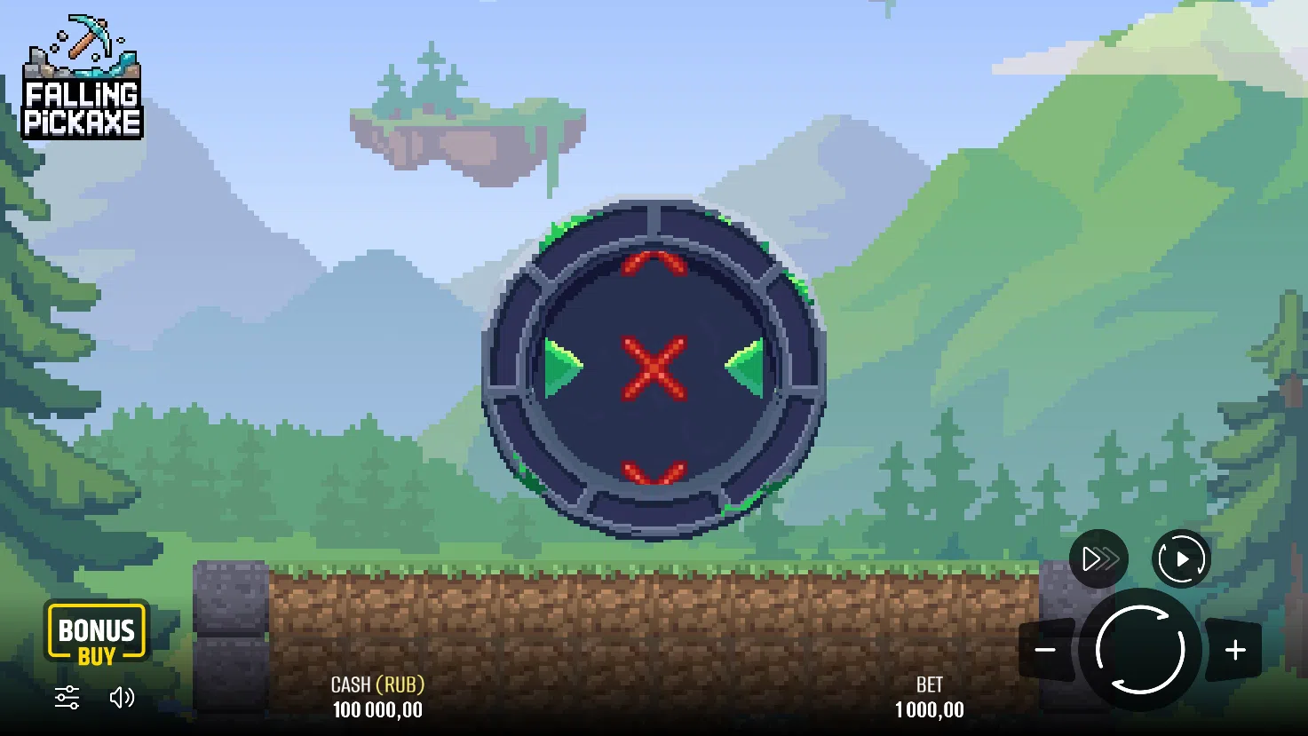 Falling Pickaxe — загрузочный экран и оформление игры