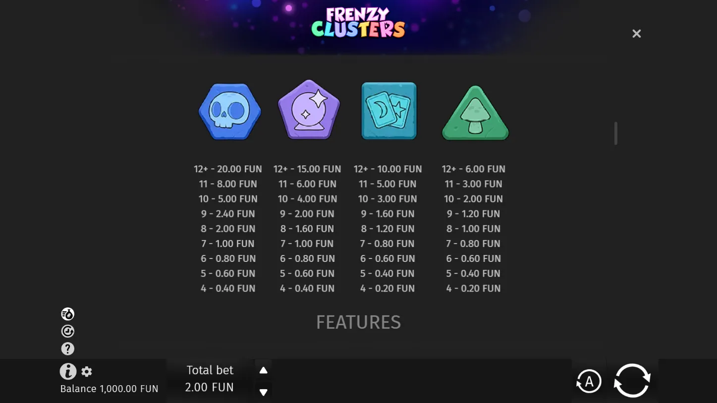 Frenzy Clusters — правила игры 3
