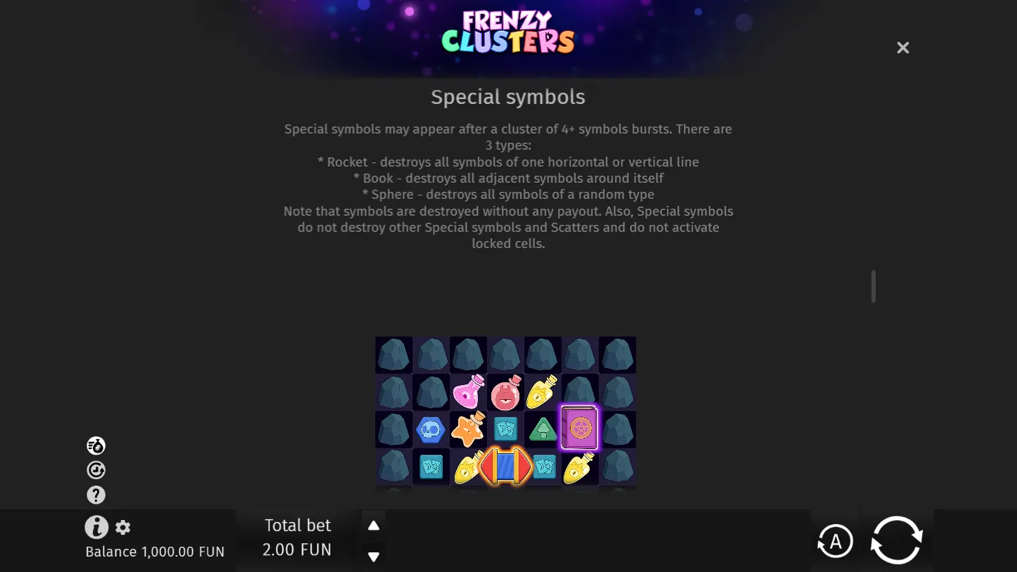 Frenzy Clusters — правила игры 5