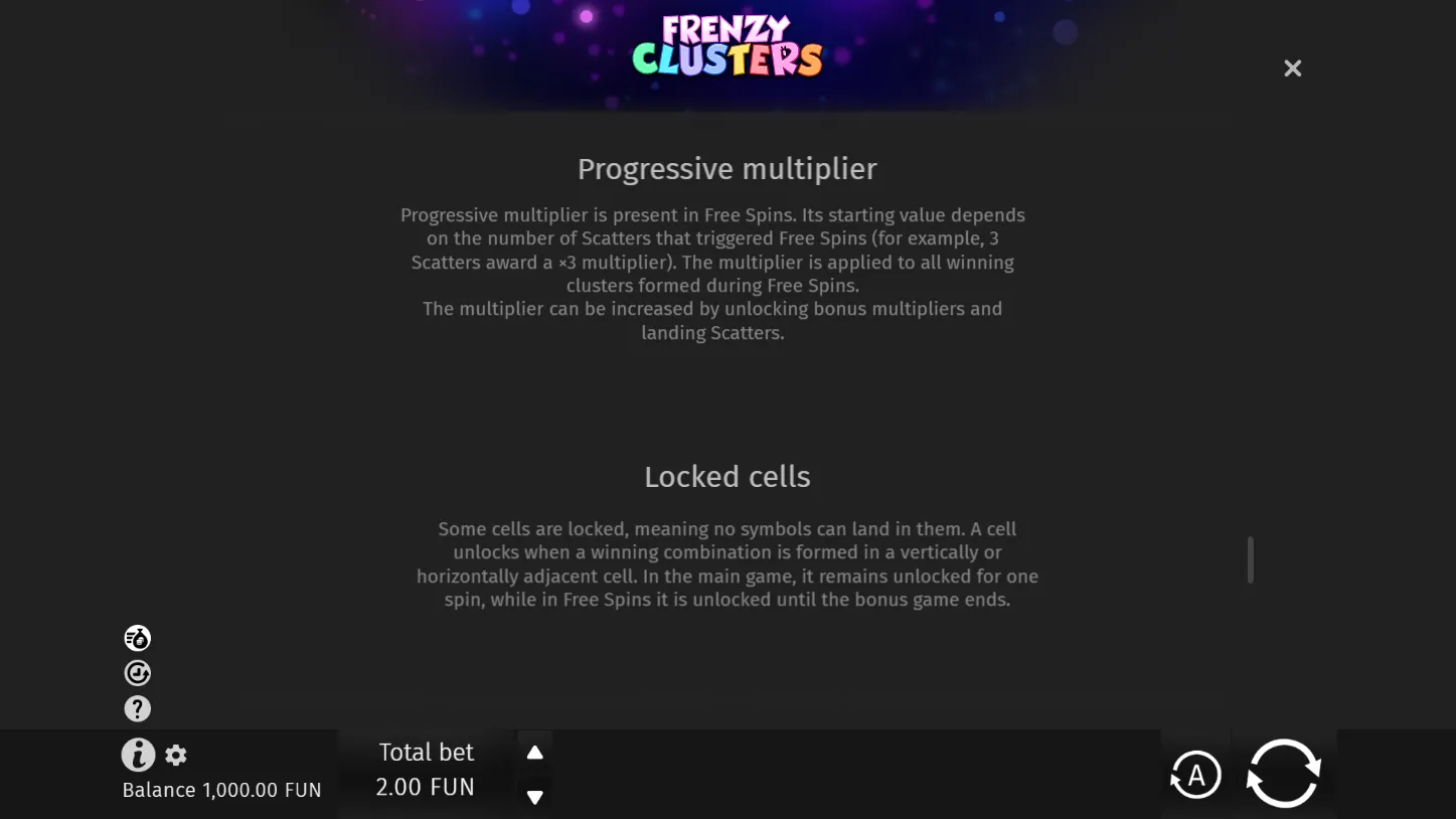 Frenzy Clusters — правила игры 7