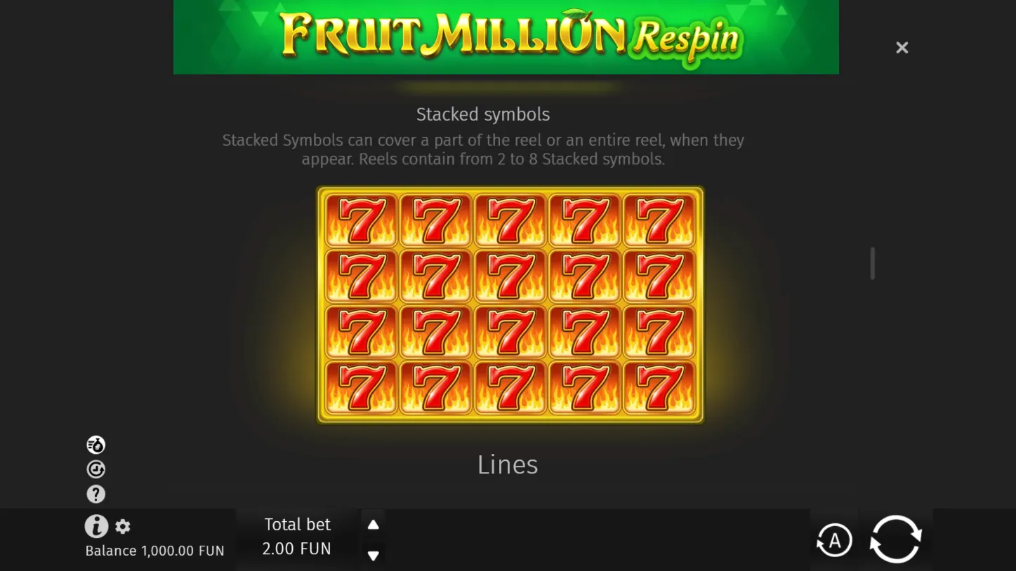 Fruit Million Respin — правила игры 4