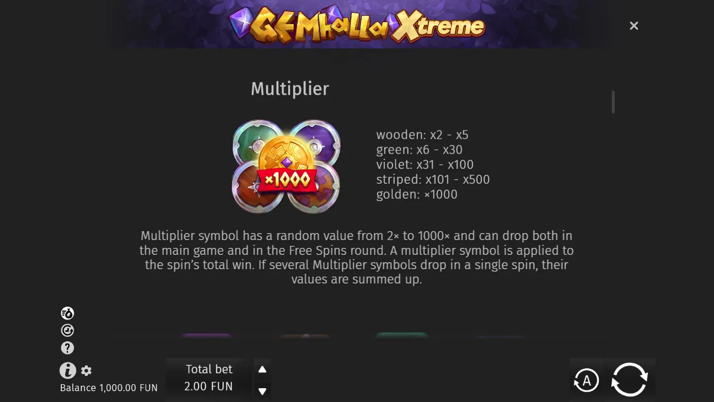 Gemhalla Xtreme — правила игры 2