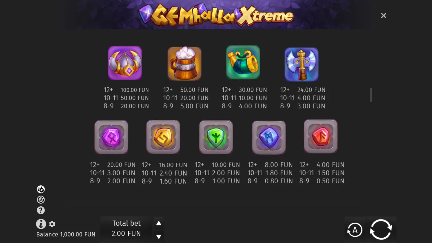 Gemhalla Xtreme — правила игры 3