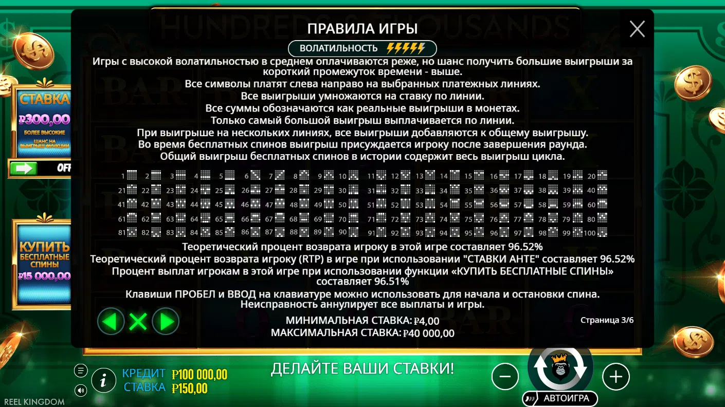 Hundreds and Thousands — правила игры