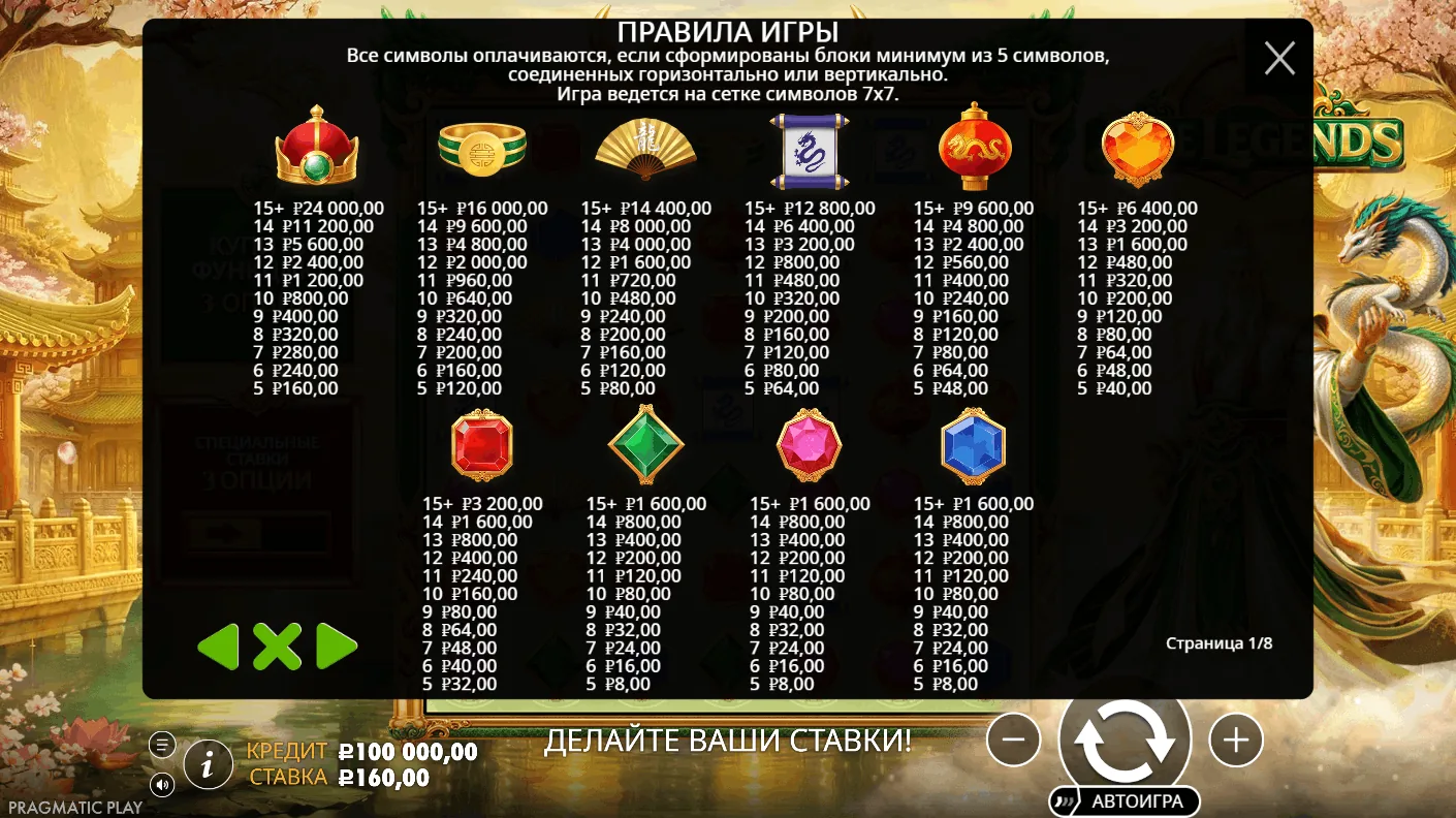 Jade Legends — правила и описание механики