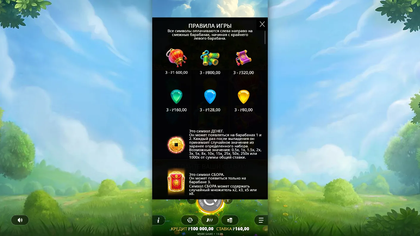 Lucky Fortune Tree — правила и таблица выплат 3