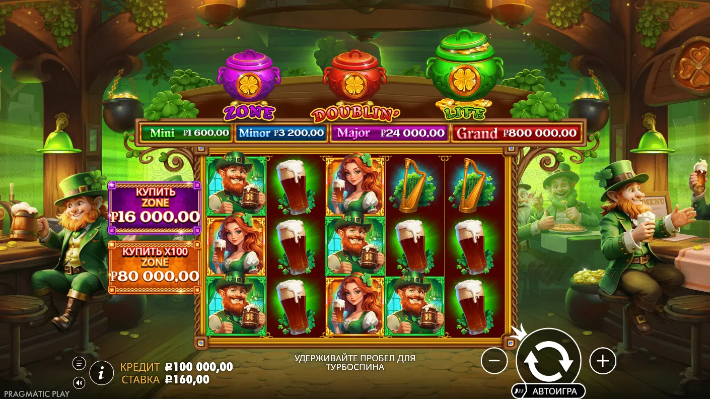 Lucky’s Wild Pub 2 — основное игровое поле