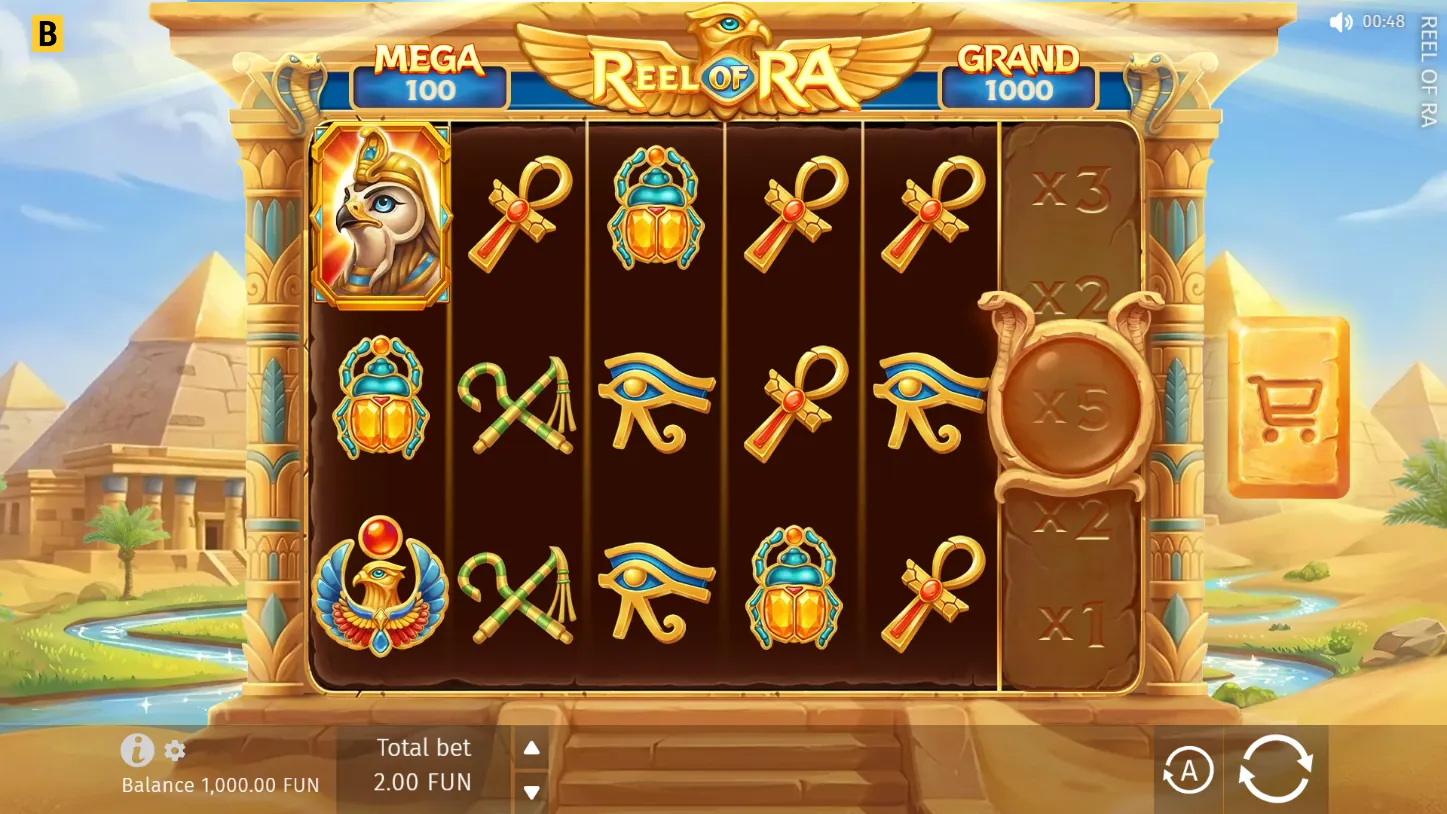 Reel of Ra — игровое поле