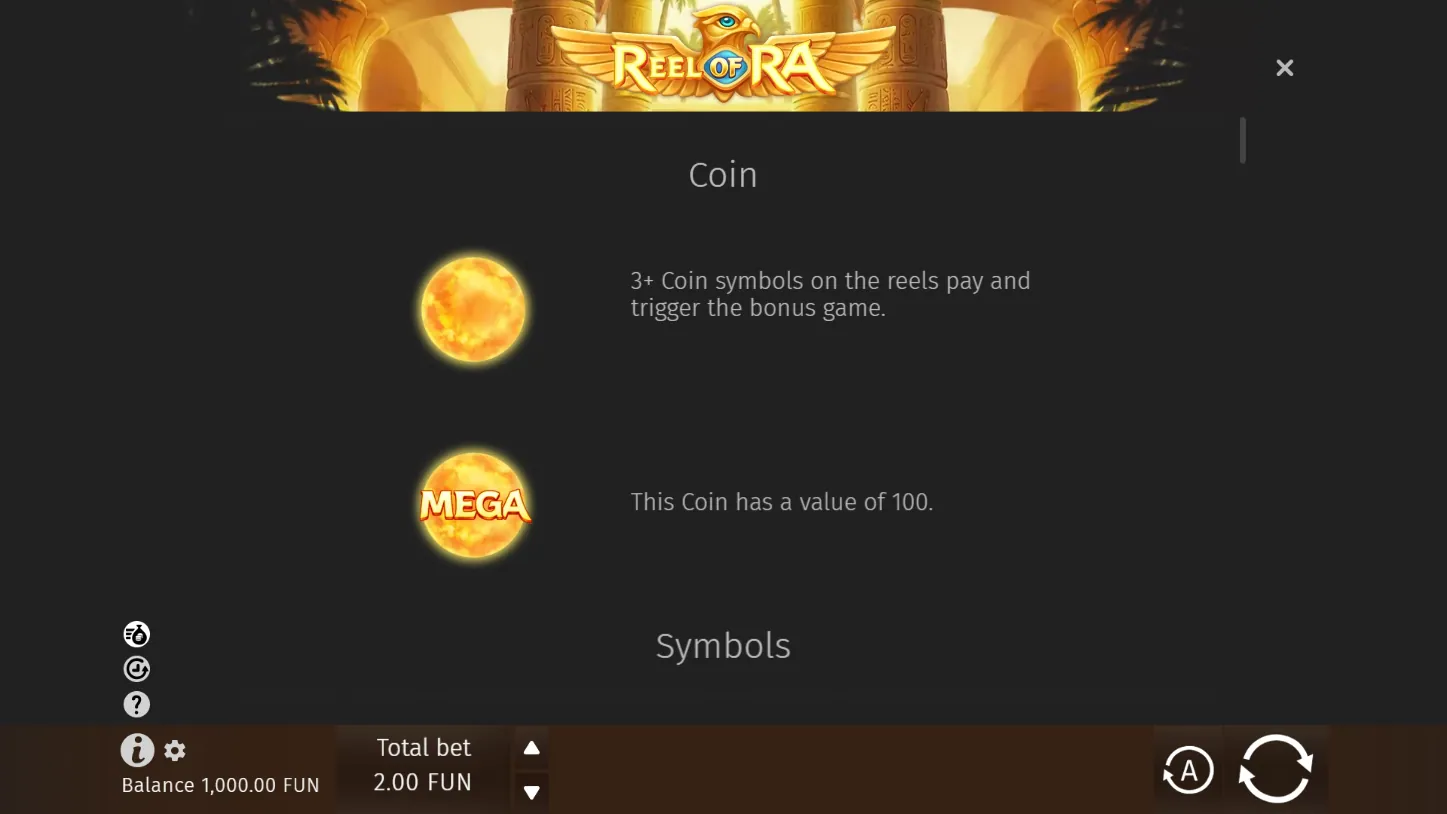 Reel of Ra — правила игры 1