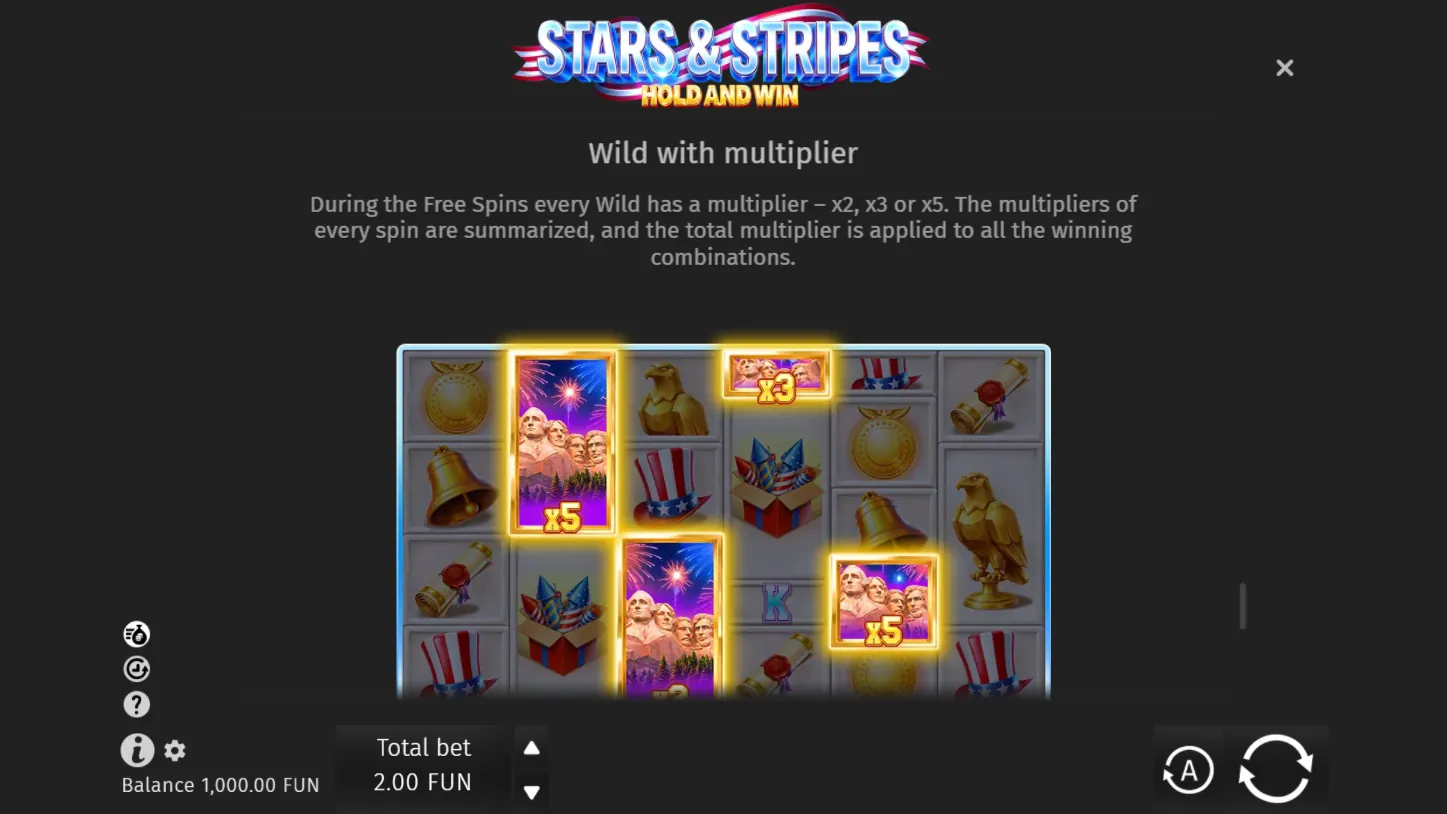 Stars & Stripes Hold and Win — правила игры 7