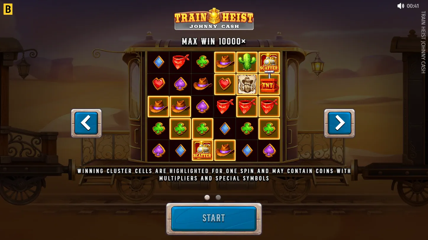 Train Heist Johnny Cash — загрузочный экран и оформление игры
