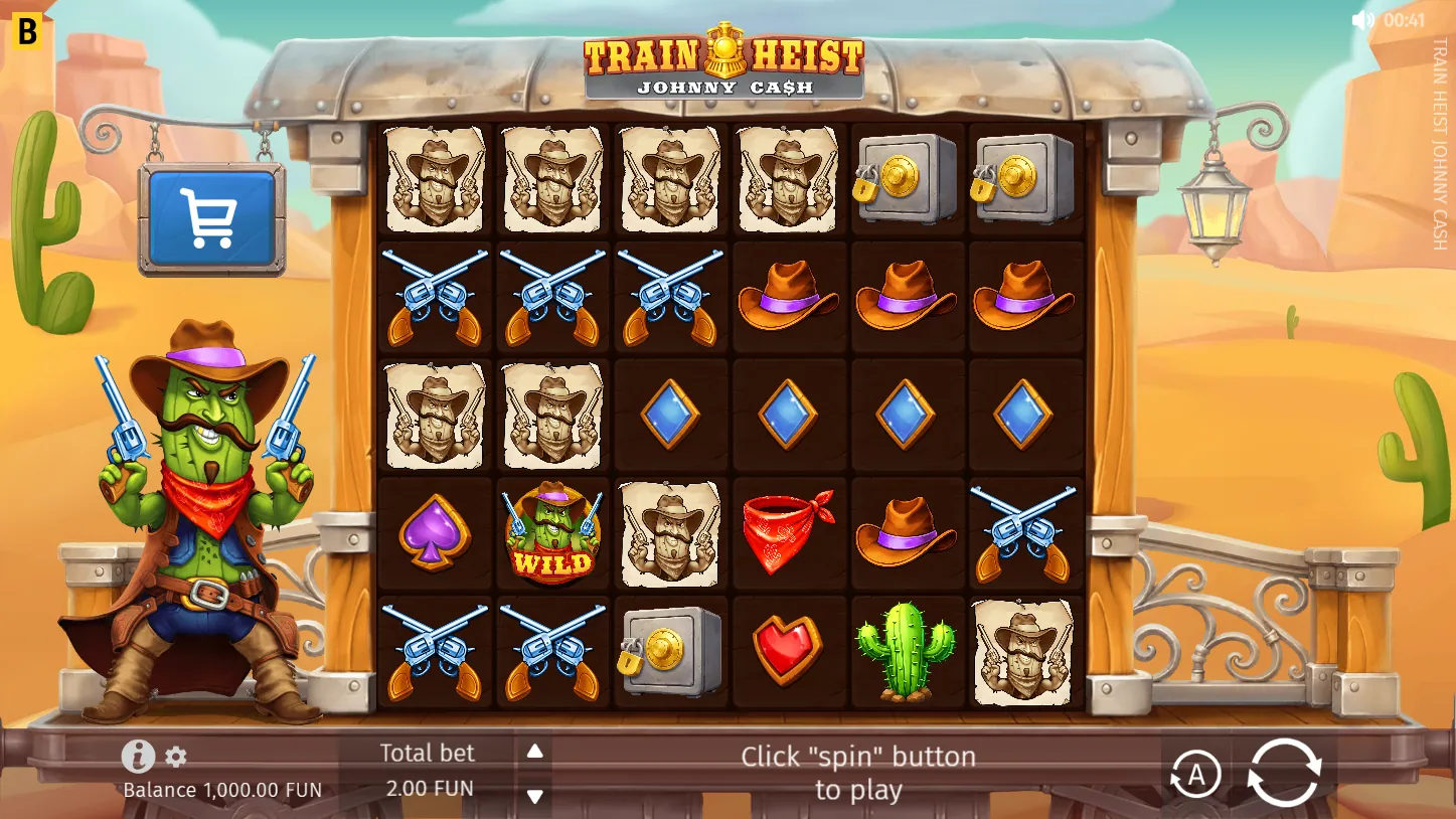 Train Heist Johnny Cash — игровое поле