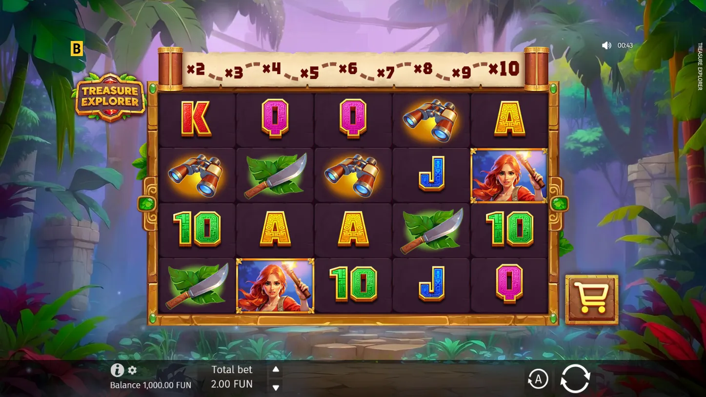 Treasure Explorer — загрузочный экран и оформление игры